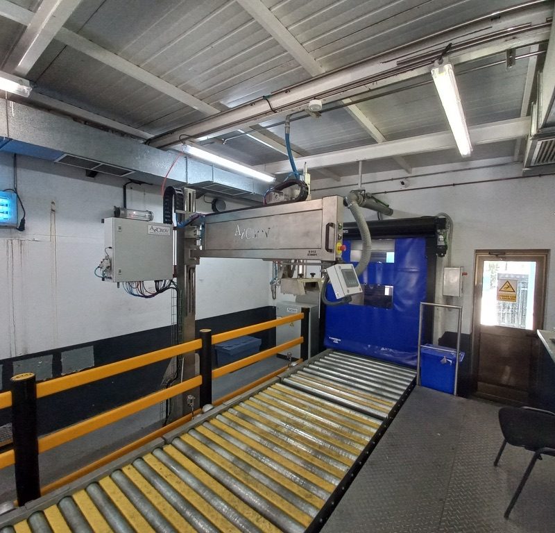 Chemical pallet filling machine