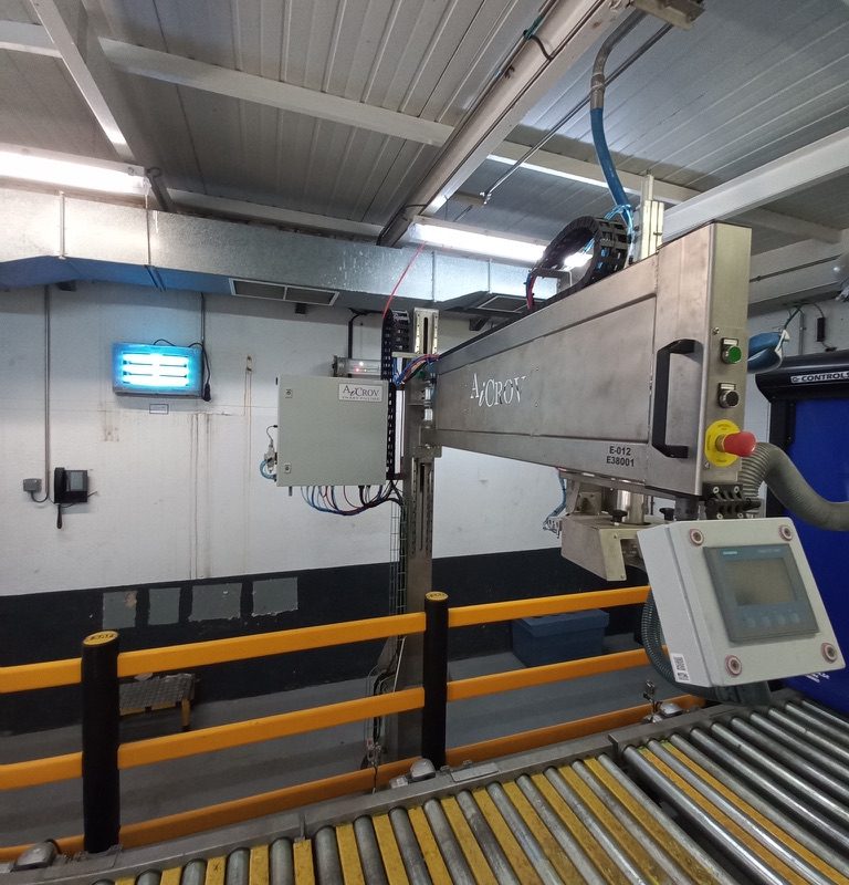 Roller conveyor filling line