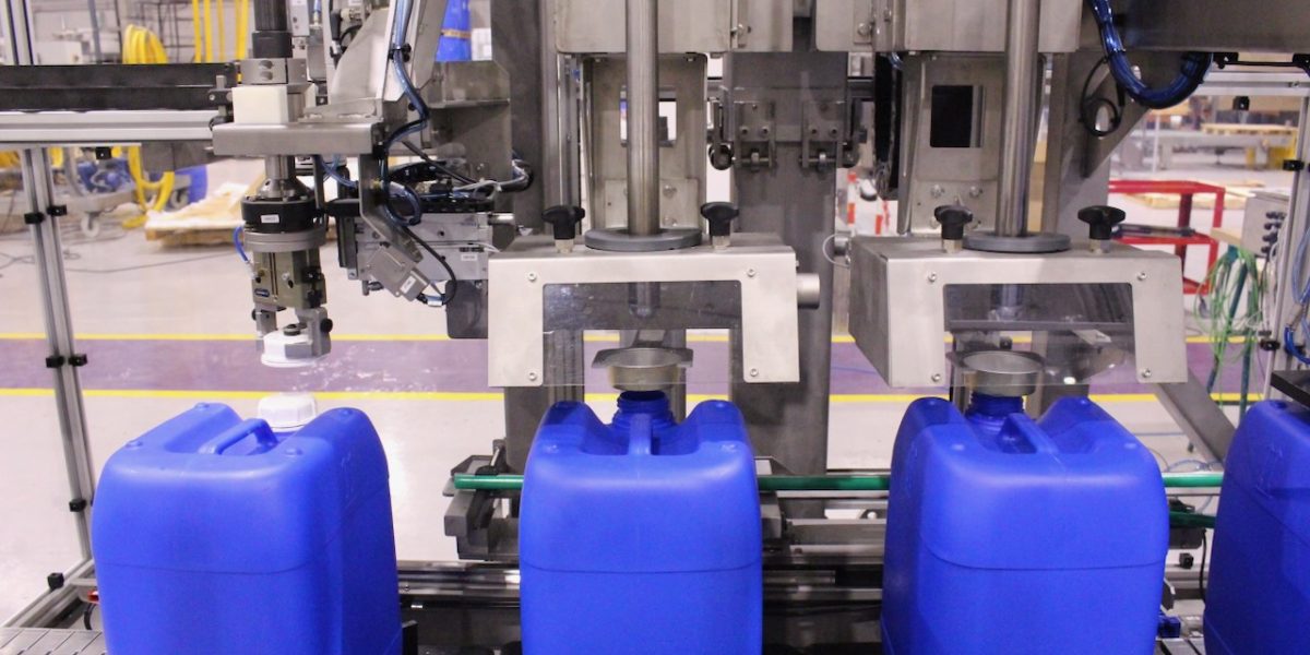 Automatic Liquid Canister Bottle Drum Filler & Capping Monoblock El2 E Aicrov 11 De 84