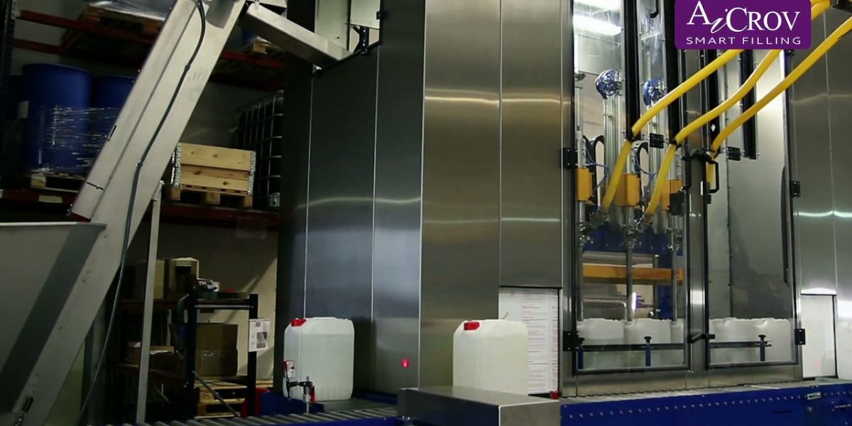 Automatic Liquid Canister Bottle Drum Filler & Capping Monoblock El2 E Aicrov 16 De 84