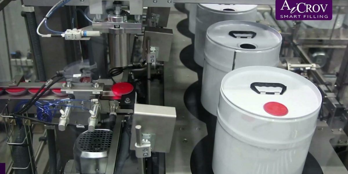 Automatic Liquid Canister Bottle Drum Filler & Capping Monoblock El2 E Aicrov 21 De 84