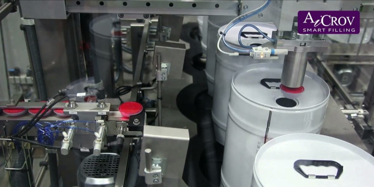 Automatic Liquid Canister Bottle Drum Filler & Capping Monoblock El2 E Aicrov 22 De 84