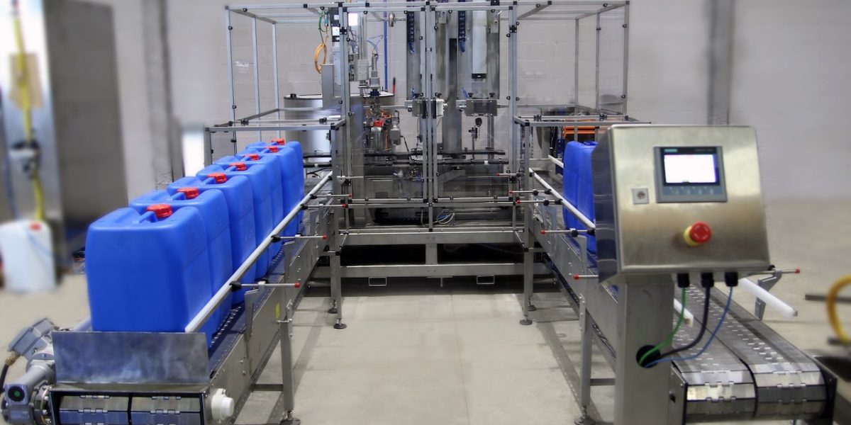 Automatic Liquid Canister Bottle Drum Filler & Capping Monoblock El2 E Aicrov 24 De 84