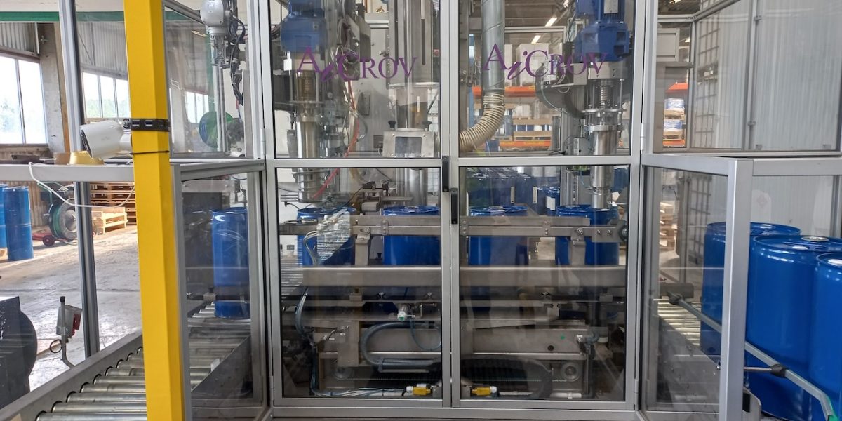 Automatic Liquid Canister Bottle Drum Filler & Capping Monoblock El2 E Aicrov 82 De 84