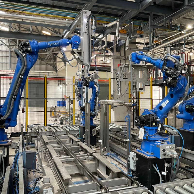 Automatic drum filling plant