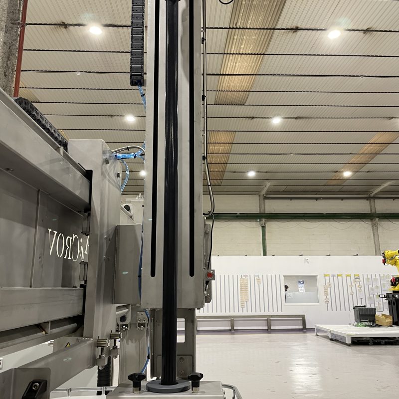 Filling and packaging system for basic chemistry products