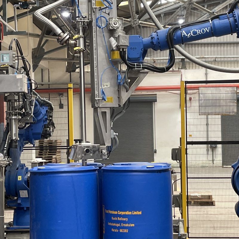 Palletized drum filling