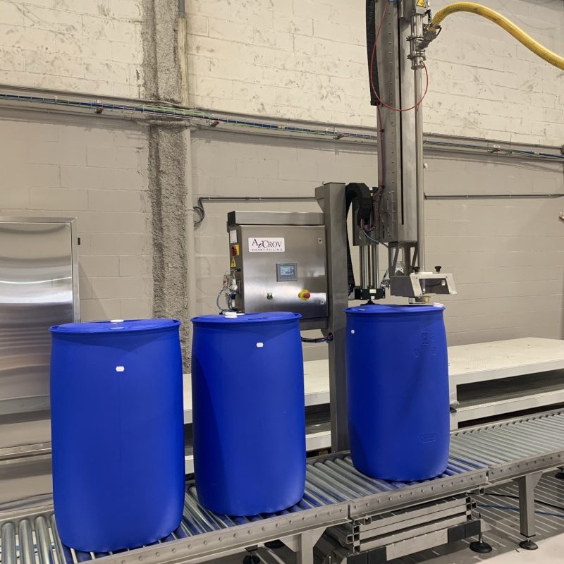 barrel filling system for food products
