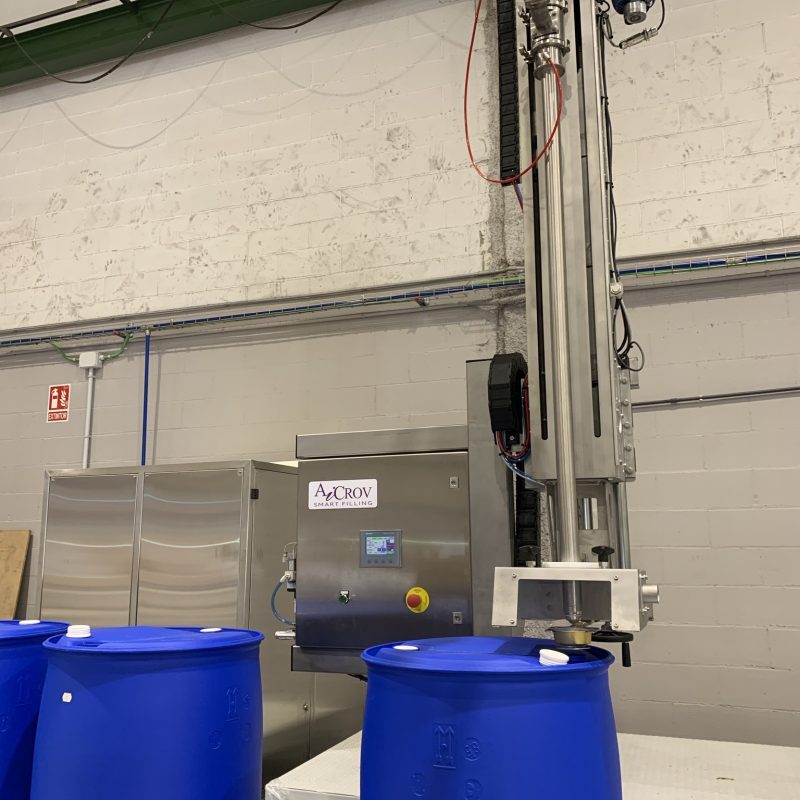 drum filling system for food products