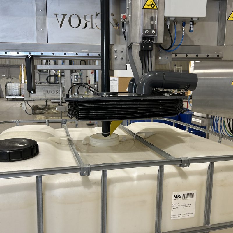 ATEX‑certified semi-automatic filler for aggressive products