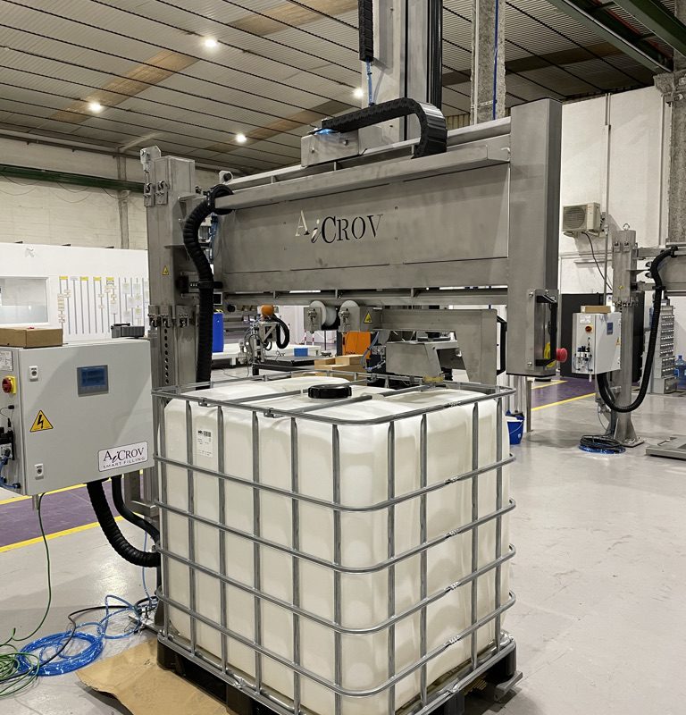 Filling system for domestic cleaning chemicals