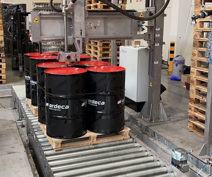 Semi Automatic Liquid Filler Drum Tote Canister On Pallet Sp2 24 De 56
