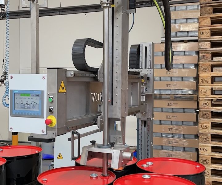 Semi Automatic Liquid Filler barrel Drum Tote Canister On Pallet Sp2 25 De 56