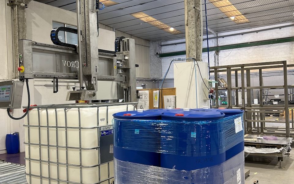 Semi Automatic Liquid Filler Drum barrel Tote Canister On Pallet Sp2 36 De 56