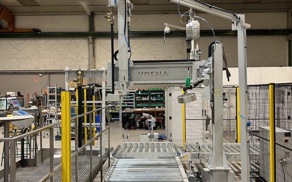 Semi Automatic Liquid Filler Drum Tote Canister On Pallet Sp2 38 De 56