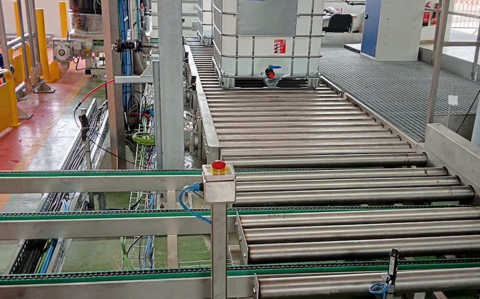 Semi Automatic Liquid Filler Drum Tote Canister On Pallet Sp2 41 De 56